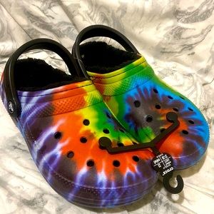 Crocs classic lined tie dye